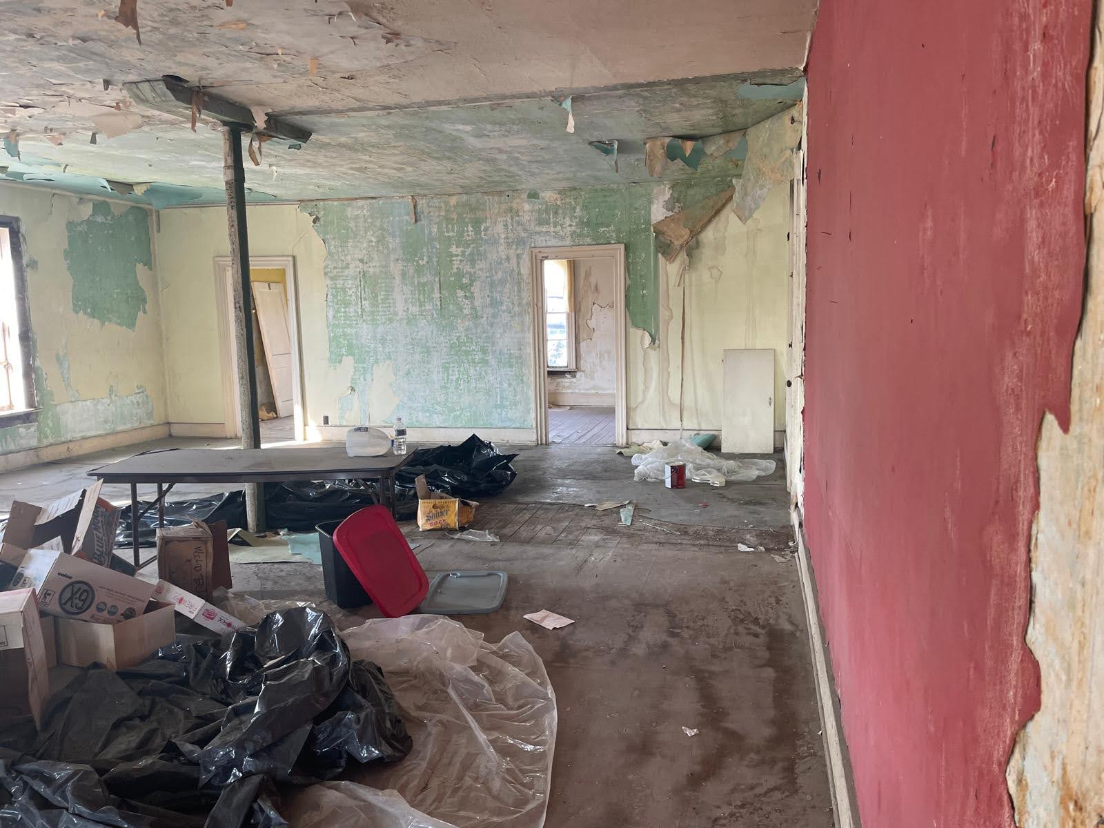 Interior before restoration
