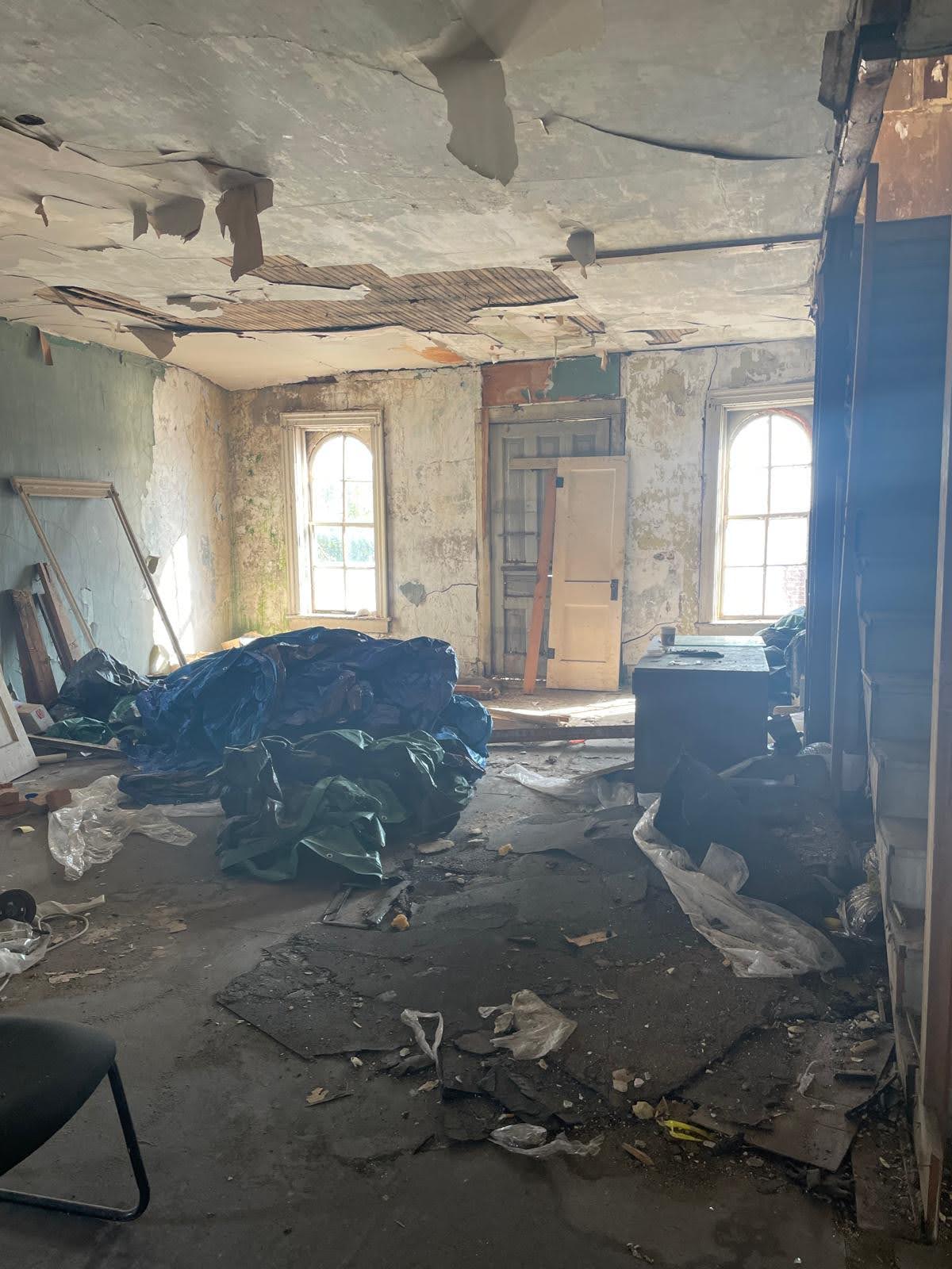 Interior before restoration