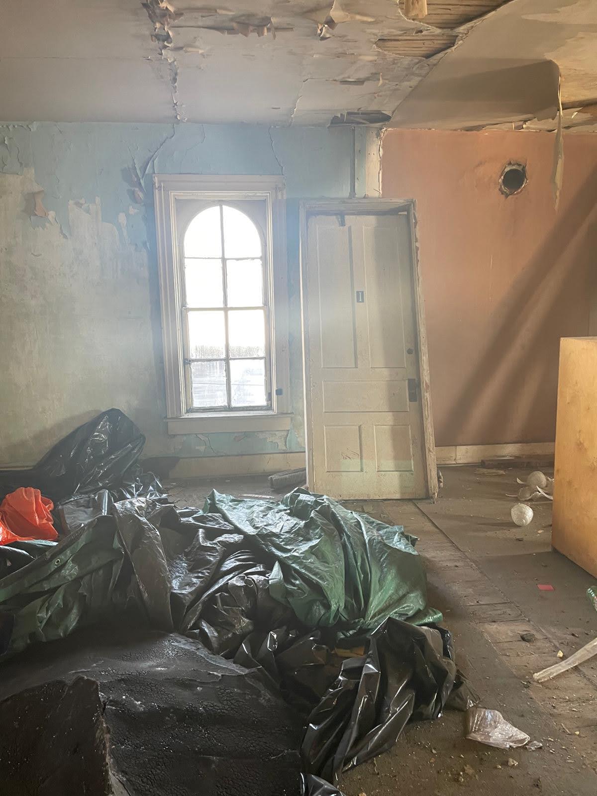 Interior before restoration
