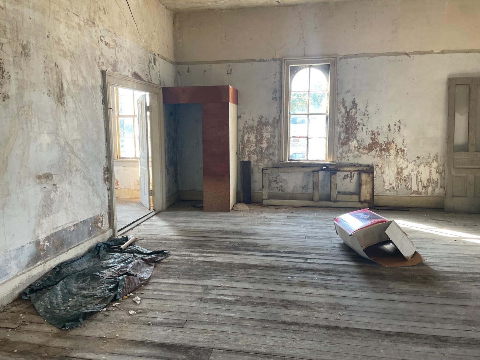 Interior before restoration