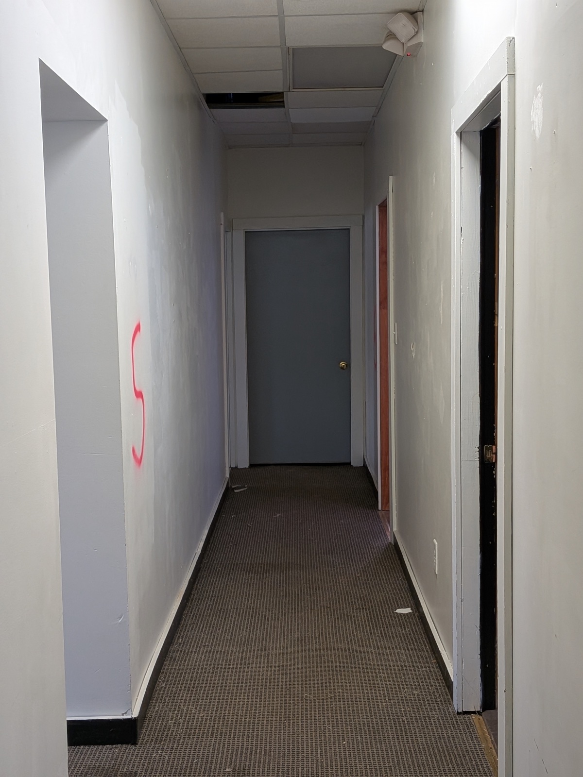 Interior before construction