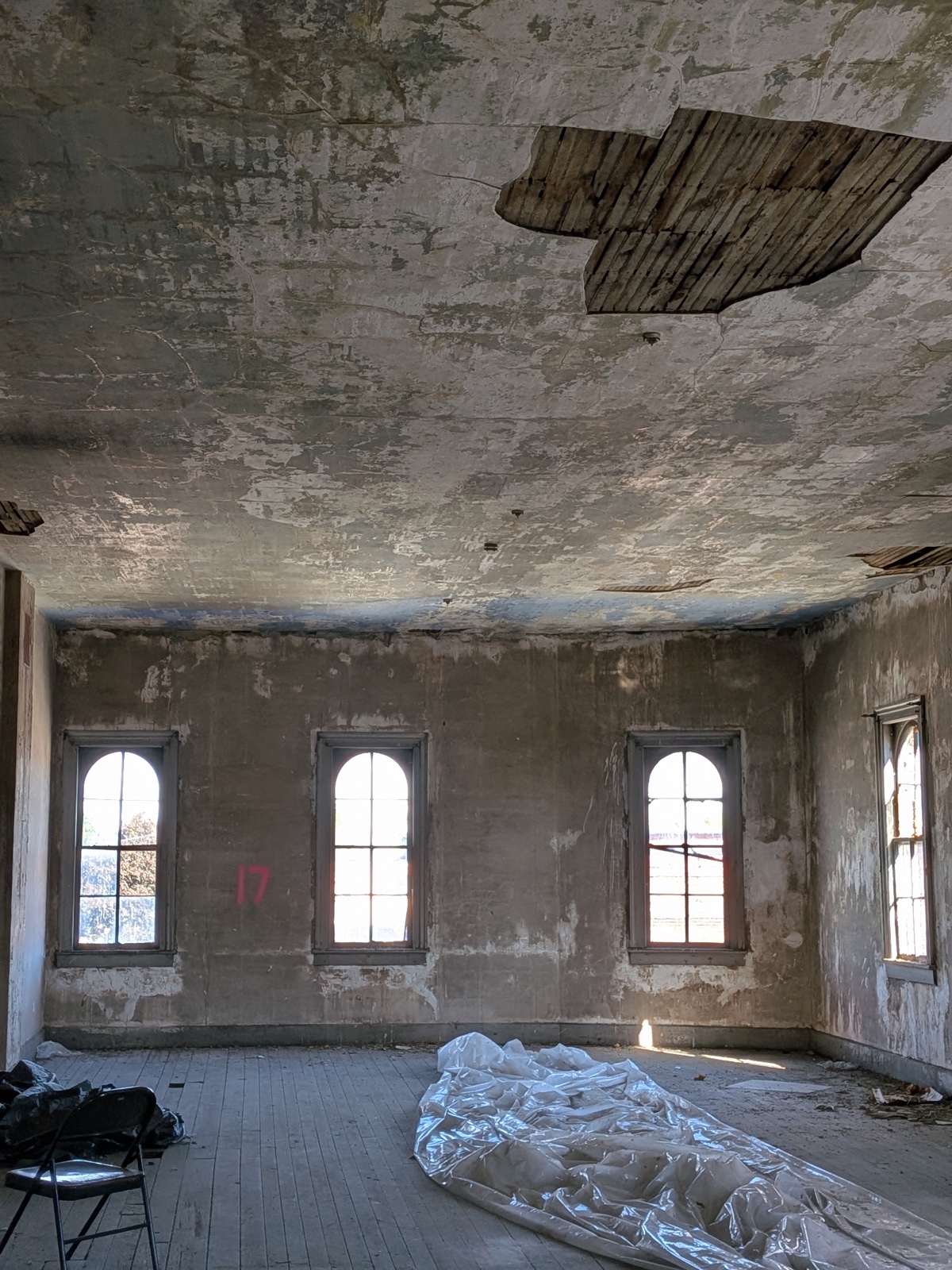 Interior before construction