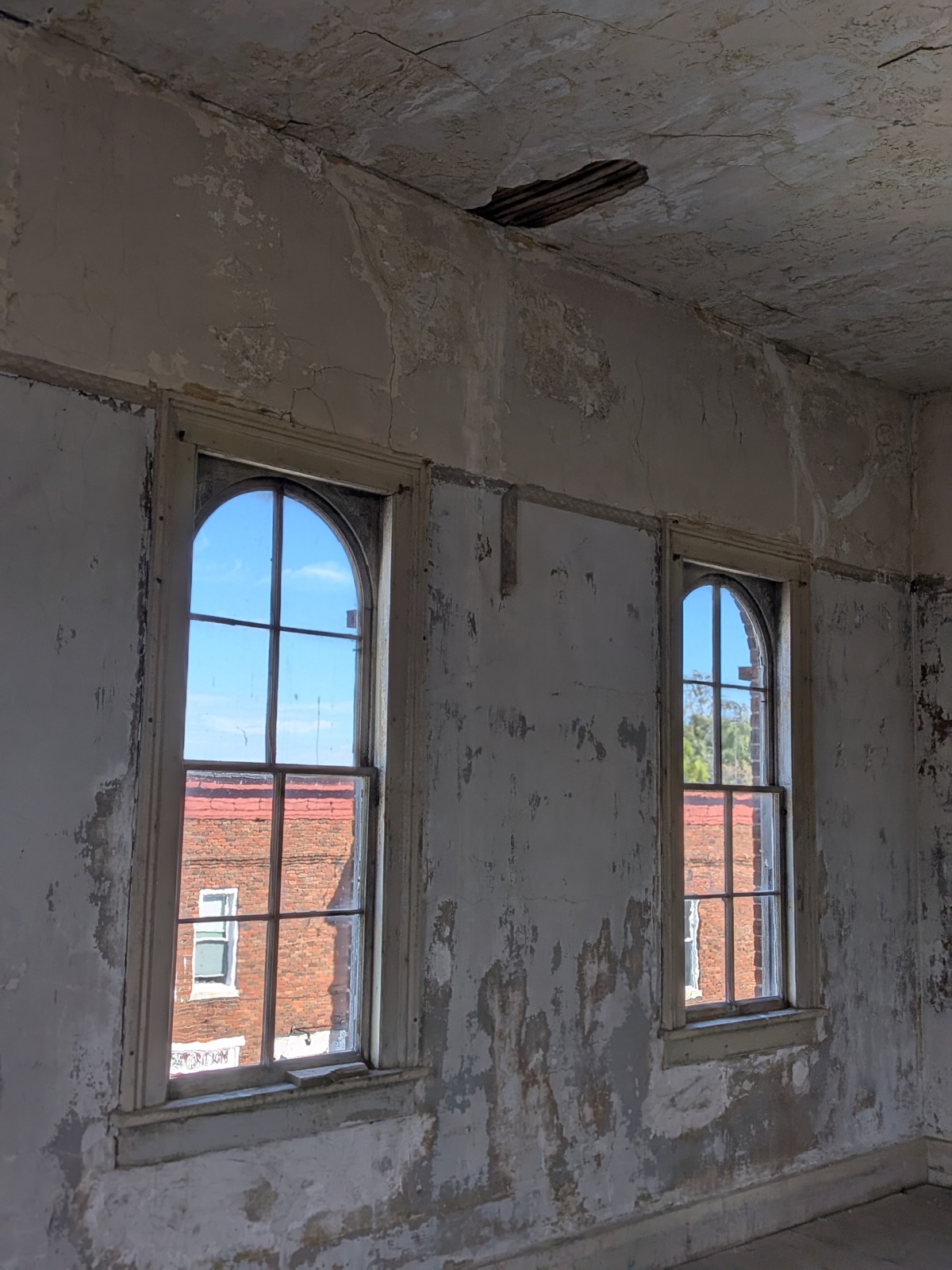 Interior before construction