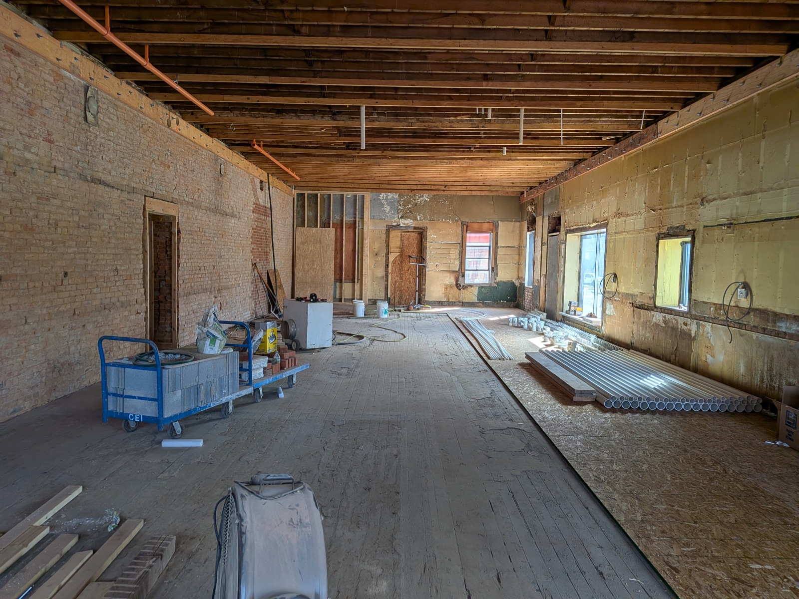 Construction progress, March 12 2026